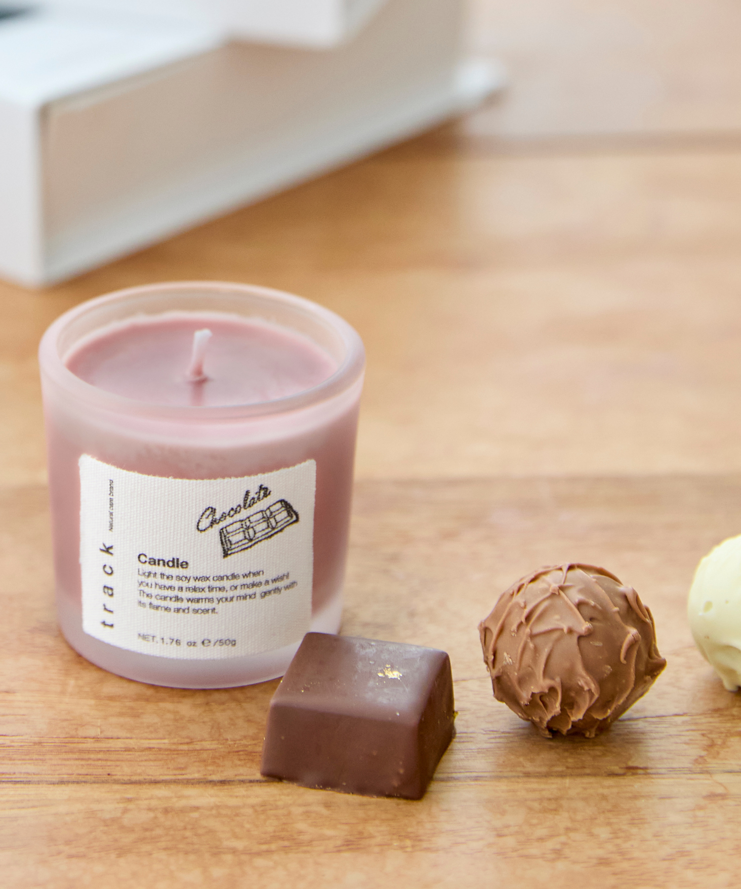 trackミニキャンドル|チョコレート