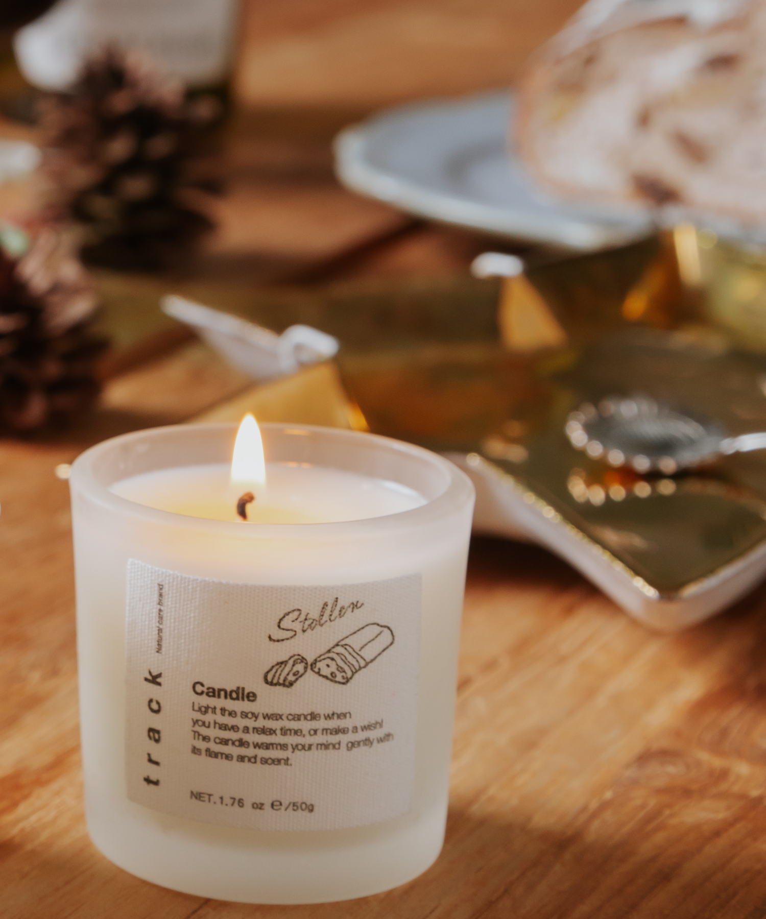 trackミニキャンドル|シュトーレン