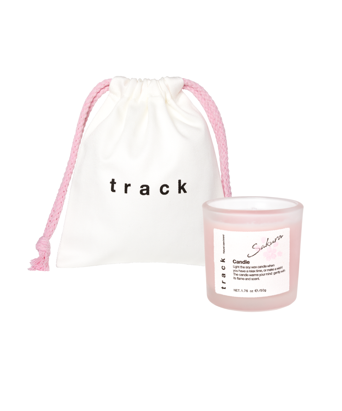 track Mini candle Sakura set